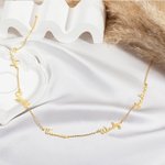 Collana personalizzata con nomi multipli stile minimalista festa della mamma regalo ideale per compleanni e occasioni speciali per donne