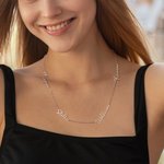 Collana personalizzata con nomi multipli stile minimalista festa della mamma regalo ideale per compleanni e occasioni speciali per donne