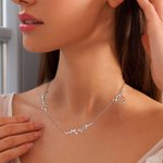 Collier Minimaliste 1 -3 Nom Arabe Personnalisé Fête des Mères Anniversaire Cadeau pour Femme