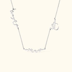 Collier Minimaliste 1 -3 Nom Arabe Personnalisé Fête des Mères Anniversaire Cadeau pour Femme