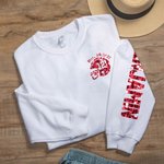 T-shirt Sweatshirt Personnalisé avec Texte Numéro Vêtement à Paillettes Cadeau Fête des Pères Compétition pour Fans Amateur de Football Américain