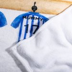 Personalisierte Fußball gedruckt weiche Fleece-Familie Decke mit 1-6 Namen Vatertag Geburtstag Geschenk für ihn