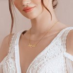 Collier Minimaliste 1 -3 Nom Arabe Personnalisé Fête des Mères Anniversaire Cadeau pour Femme