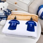 Personalisierte Fußball gedruckt weiche Fleece-Familie Decke mit 1-6 Namen Vatertag Geburtstag Geschenk für ihn
