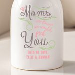 Vaso di fiori in ceramica con testo e nome, decorazione per la casa, regalo di compleanno per la festa della mamma per le donne.