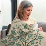 Manta de lana personalizada Our Roots Remain As One Family Tree con 2-20 nombres Regalo de cumpleaños del Día de la Madre para la abuela y la madre