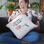 Personalizzato L'amore tra madre e figlia non conosce distanze Mappa Copri cuscino a distanza Festa del papà Festa della mamma Regalo per la famiglia