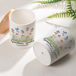 Personalized Grandma's Garden Butterfly Ceramic Plant Pot with Names Mother's Day Housewarming Gifts for Grandma Mom