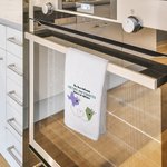 Personalizzato L'amore tra madre e figlia non conosce distanze Mappa 100% cotone Waffle Tea Towel Regalo per la festa della mamma a distanza per la fa