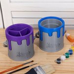 Impresión 3D personalizada Cubo de pintura estilo portalápices Cumpleaños Día del niño Regalo para niño pintor
