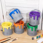 Impresión 3D personalizada Cubo de pintura estilo portalápices Cumpleaños Día del niño Regalo para niño pintor