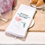 Personalizzato L'amore tra madre e figlia non conosce distanze Mappa 100% cotone Waffle Tea Towel Regalo per la festa della mamma a distanza per la fa