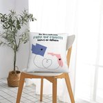 Personalizzato L'amore tra madre e figlia non conosce distanze Mappa Copri cuscino a distanza Festa del papà Festa della mamma Regalo per la famiglia