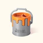 Impresión 3D personalizada Cubo de pintura estilo portalápices Cumpleaños Día del niño Regalo para niño pintor