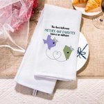 Personalizzato L'amore tra madre e figlia non conosce distanze Mappa 100% cotone Waffle Tea Towel Regalo per la festa della mamma a distanza per la fa