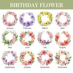 Gepersonaliseerde Geboorte Bloemen Ring Keramische Vaas met Tekst en Foto Home Decoratie Moederdag Cadeau voor Haar