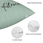 Personalised Multicolour Birth Flower Pillow Cover with Name Mother's Day Birthday Gift for Woman