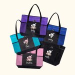 Gepersonaliseerde Golfbal Tee en Club Bloemen Gras Patroon Tas met Ritssluiting en Naam Grote Capaciteit Sport Cadeau voor Golfliefhebber