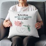 Personalizzato L'amore tra madre e figlia non conosce distanze Mappa Copri cuscino a distanza Festa del papà Festa della mamma Regalo per la famiglia