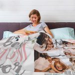Personalized Best Mom Ever 5 Photos Collage Cozy Soft Blanket with Text Birthday Mother's Day Gift for Mother Grandmother