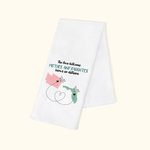 Personalizzato L'amore tra madre e figlia non conosce distanze Mappa 100% cotone Waffle Tea Towel Regalo per la festa della mamma a distanza per la fa