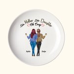 Personalizzato Like Mother Like Daughter Oh Crap Piatto portagioie in ceramica con nome Regalo di compleanno per la festa della mamma per le donne
