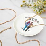 Personalizzato Like Mother Like Daughter Oh Crap Piatto portagioie in ceramica con nome Regalo di compleanno per la festa della mamma per le donne