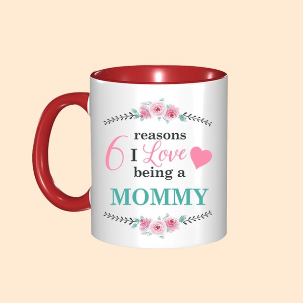 Tasse en céramique 11oz avec nom de famille et 1-6 noms d'enfants Cadeau d'anniversaire pour maman grand-mère