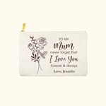 Bouquet di fiori di nascita personalizzato in cotone e lino con testo Regalo di compleanno per la festa della mamma per lei