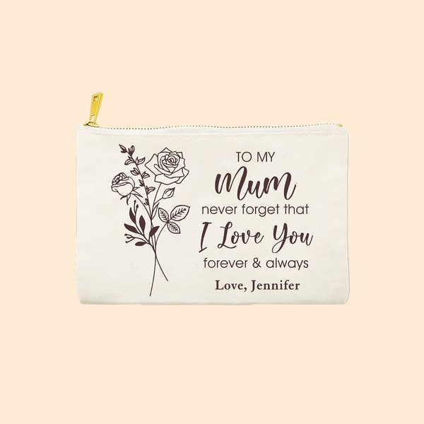 Bouquet di fiori di nascita personalizzato in cotone e lino con testo Regalo di compleanno per la festa della mamma per lei
