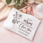 Bouquet di fiori di nascita personalizzato in cotone e lino con testo Regalo di compleanno per la festa della mamma per lei