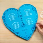Personalised Heart Silicone Interactive Rosary Popper Catholic Tool First Communion Gift for Kid