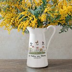 Personalised Grandma's Garden Butterfly White Ceramic Vase with 1- 8 Names Home Decoration Mother's Day Birthday Gift for Mom Grandma