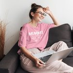 Personalized 100% Cotton T-shirt with 1-10 Names and Dates Multicolor Available Mother's Day Birthday Gift for Mommy Grandma