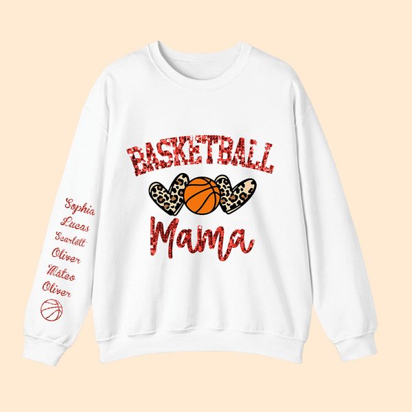 Sweatshirt Sweat à Capuche T-shirt Personnalisés avec Nom Cadeau Anniversaire Sport pour Amateur de Basket-ball