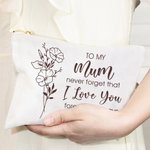 Bouquet di fiori di nascita personalizzato in cotone e lino con testo Regalo di compleanno per la festa della mamma per lei