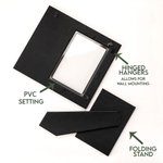 Personalised Our First Mother's Day Leather Photo Frame with Text and Folding Stand Memorial Mother's Day Gift for New Mother