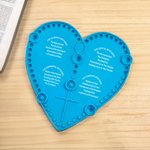 Personalised Heart Silicone Interactive Rosary Popper Catholic Tool First Communion Gift for Kid