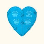 Personalised Heart Silicone Interactive Rosary Popper Catholic Tool First Communion Gift for Kid