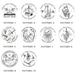 Personalised Dragon Fantasy Novel Book Embosser Stamp with Name Text Birthday Reading Party Gift for Book Dragon Lover