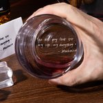 Copas de Whisky Personalizadas de 10oz Grabadas con Texto a Mano Regalo de Cumpleaños Día del Padre para Hombre Amante de los Licores