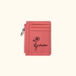 Porte-monnaies en Cuir Personnalisé avec Fleur de Naissance et Nom Porte-cartes Multicolore Portable Cadeau Anniversaire Noël pour Femme