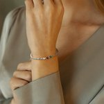 Gepersonaliseerde 1-12 Familie Geboortestenen Elastische Kralen Armband Verjaardag Moederdag Cadeau voor Vrouw Moeder