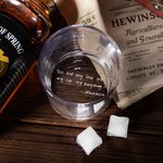 Copas de Whisky Personalizadas de 10oz Grabadas con Texto a Mano Regalo de Cumpleaños Día del Padre para Hombre Amante de los Licores