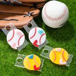 Personlig akryl baseball softball 3D-topper med nummer for Stanley Tumbler tilbehør Bursdagsgave til familievenn