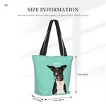 Personalizzato multicolore 1-3 Foto di animali domestici Borsa Tote con nomi Compleanno Anniversario per l'amante degli animali domestici