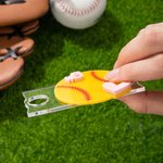 Personlig akryl baseball softball 3D-topper med nummer for Stanley Tumbler tilbehør Bursdagsgave til familievenn