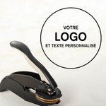 Tampon de Gaufrage Personnalisé avec Logo ou Texte Gaufreuse Livre Enveloppe Cadeau Anniversaire pour Amoureux de Lecture