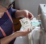 Pochette à Lunettes pour Voyage Poche de Rangement  Personnalisée Thème Couture Cadeau Anniversaire Fête des Mères pour Mère Femme