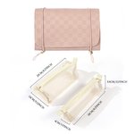 Fiore di nascita personalizzato Quattro in uno organizzatore di trucco appeso con nome Accessori da viaggio portatili Regalo per la festa della mamma per le donne